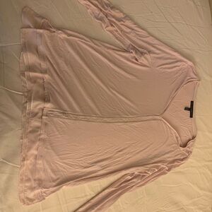 White House black market Light Pink Long Sleeve Top